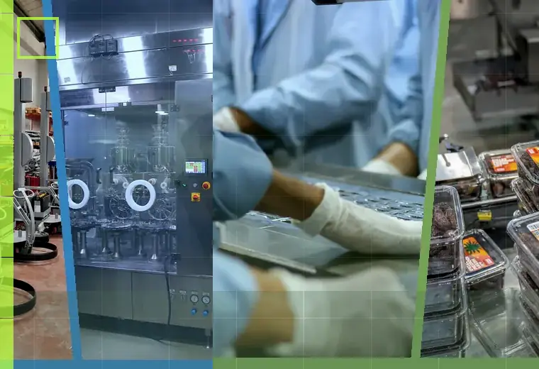 Powders, granules and pieces production