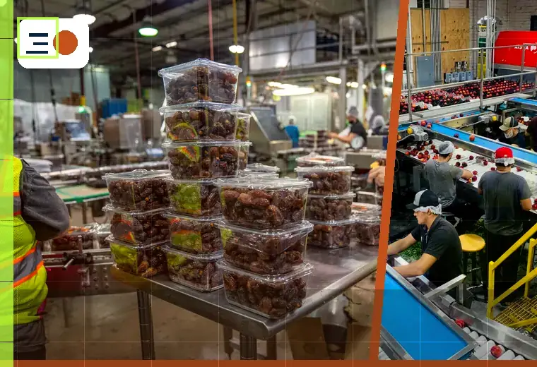 Production process relating to sauces and dressings