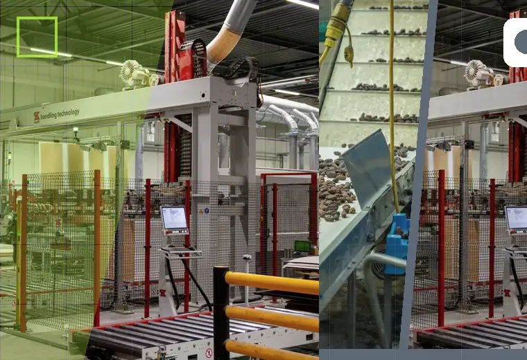 Production process relating to shrink tunnels