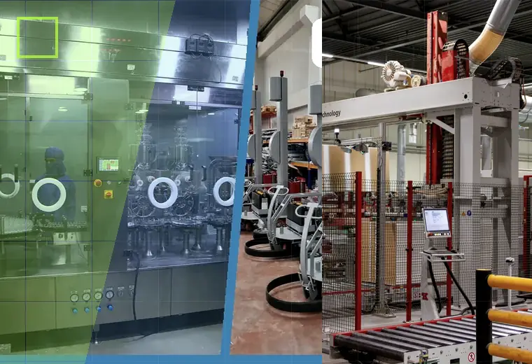 Production process relating to fragile pieces