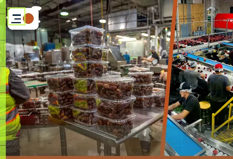 Production process relating to depalletising